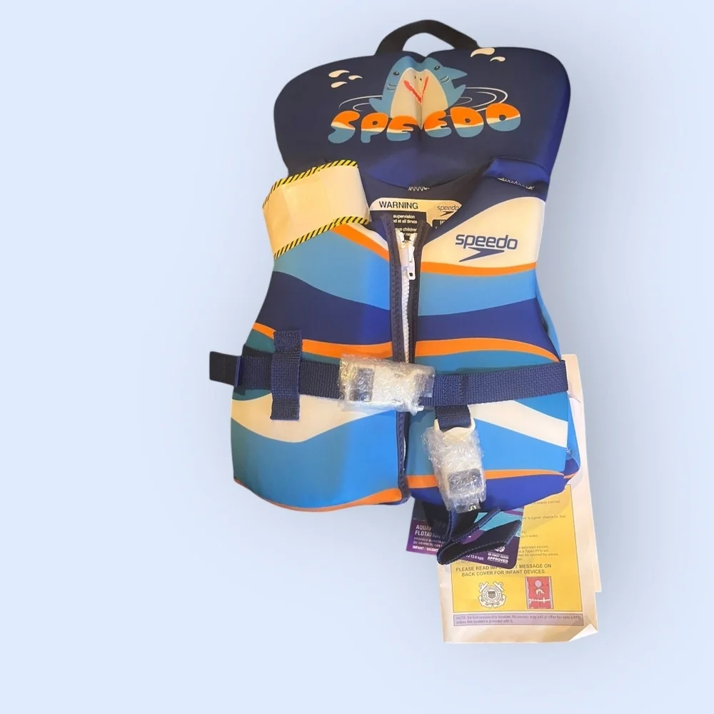 NWT Speedo Infant Life Jacket PFD – USCG Approved – Up to 30 lbs -unused